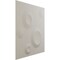 Ekena Millwork 11 7/8in. W x 11 7/8in. H Cole EnduraWall Decorative 3D Wall Panel Covers 0.98 Sq. Ft. WP12X12COGBW - alternate 3